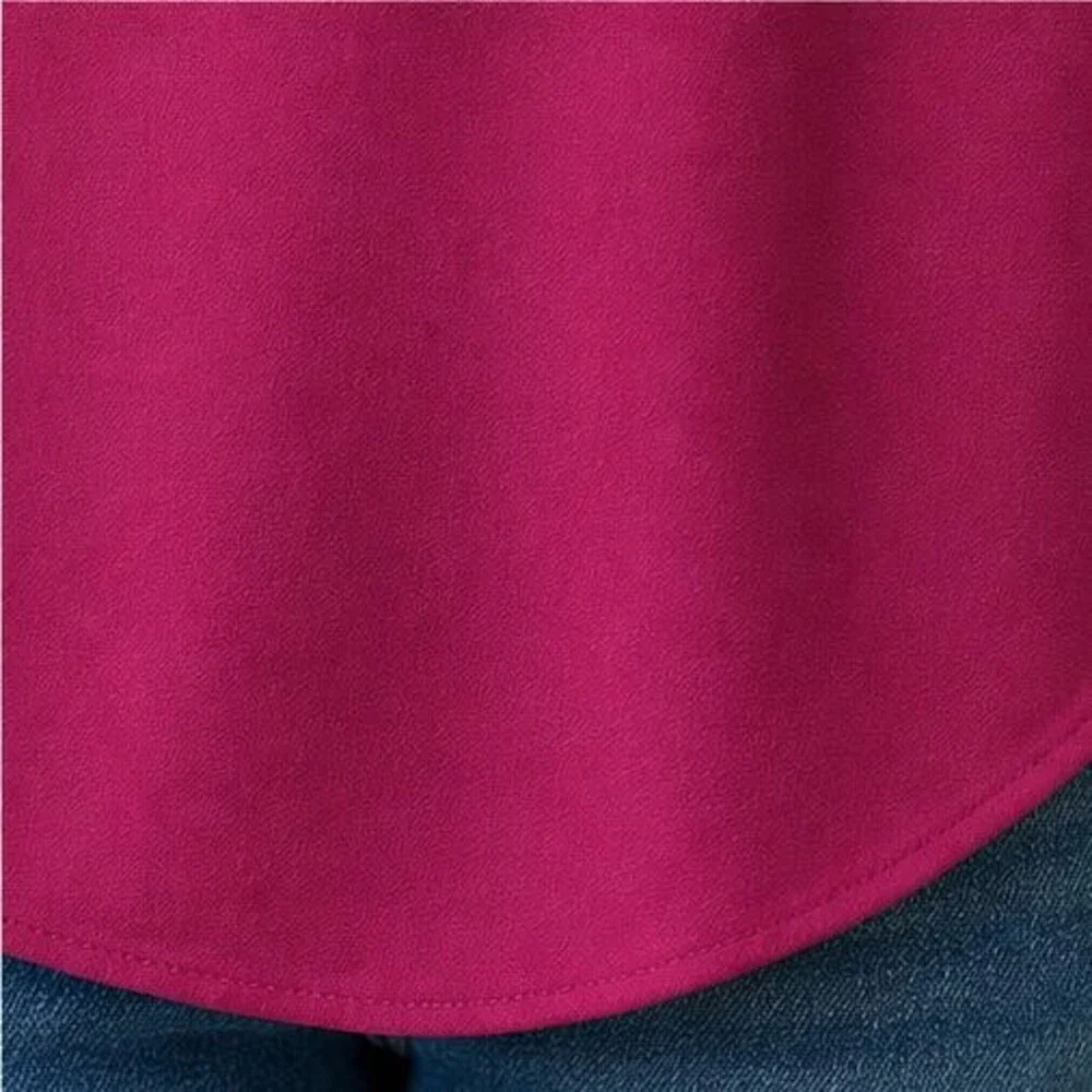 Burgundy Tie Neck Blouse